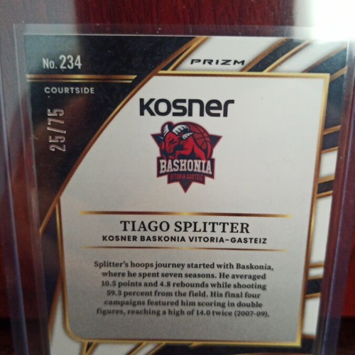 Tiago Splitter Neon Green Select Euroleague 2025-26 card like new