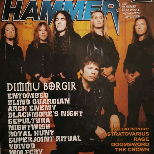 Music magazines used, pack of 5 including Jackson Guitars and Metal Hammer
