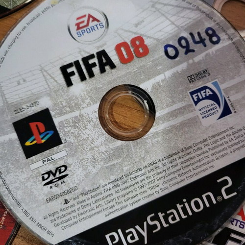 PS2 football games used, non-working, pack