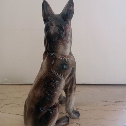 Porcelain dog like new, Dodoni mark, 1950s