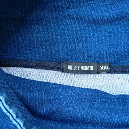 Antony Morato Denim Look Sweatshirt XXL like new, white and blue
