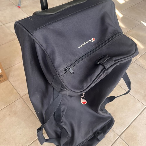 Champion Hellas Basketball Team Sports Bag with Wheels used, blue