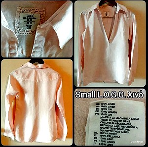 Small λινη No34, L.O.G.G. ροζ μπλούζα κανονική γραμμή.