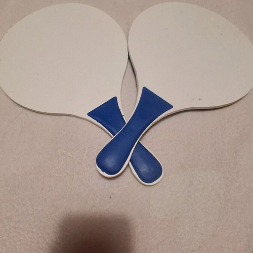 Wooden beach rackets like new