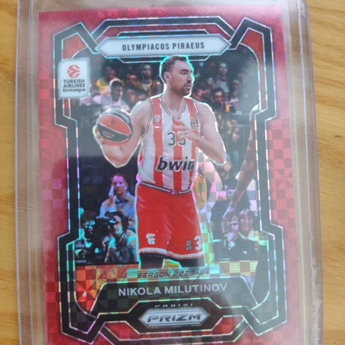 Panini Prizm Olympiacos 2023-2024 Nikola Milutinov card like new