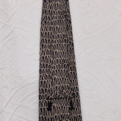 Trussardi tie used, 100% silk dark blue color