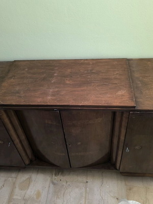 Wooden vintage buffet used from 1950s-60s
