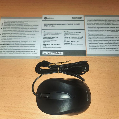 Καλωδιωτό ποντίκι Switch On καινούργιο, αδιάβαστο