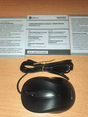 Καλωδιωτό ποντίκι Switch On καινούργιο, με 3ετή εγγύηση κατασκευαστή