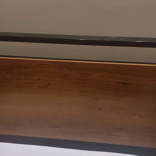 Iron beds set like new with matching bedside table