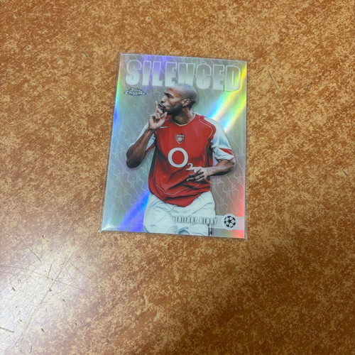 2025-26 Topps UCC Chrome Thierry Henry Silenced Insert Arsenal card new