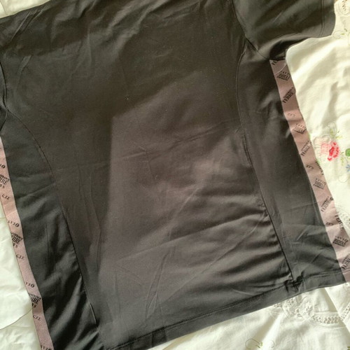 Gianfranco Ferré black T-shirt with logo stripes