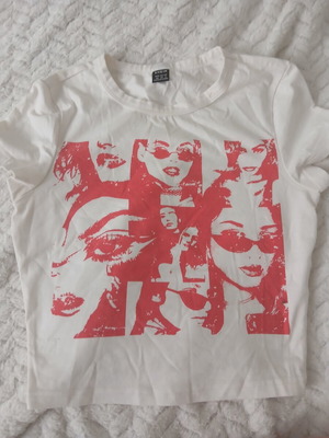 Shein top white XS used with small stain