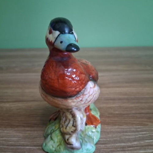Vintage porcelain duck figure like new, made in Taiwan