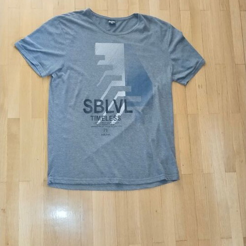 Tshirt Sublevel men's XL gray new