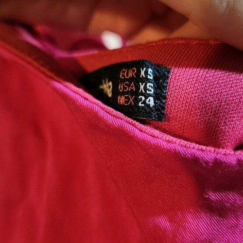 Pink Bershka dress like new with back cords and neck tie