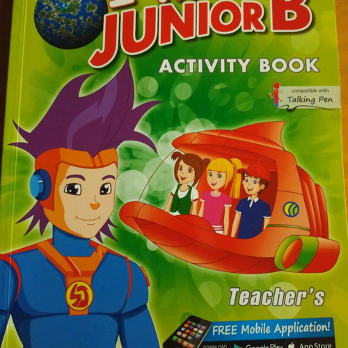 English books like new, Junior B coursebook and teacher's