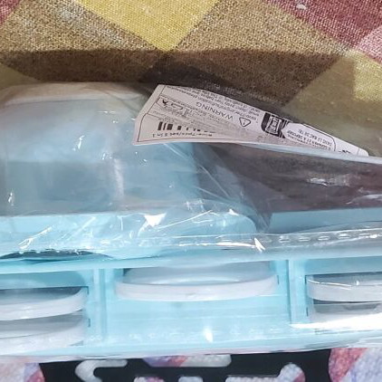 Vegetable cutter 5 in 1 new, blue color