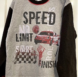 Boys Vintage rally car/drifting (?) motif sweatshirt age 12