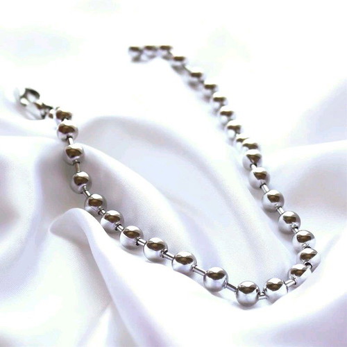 Ball chain necklace stainless steel 50 cm new