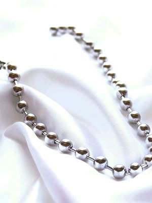 Ball chain necklace stainless steel 50 cm new