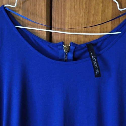Μπλούζα Zara Basic L καινούργιο μπλε