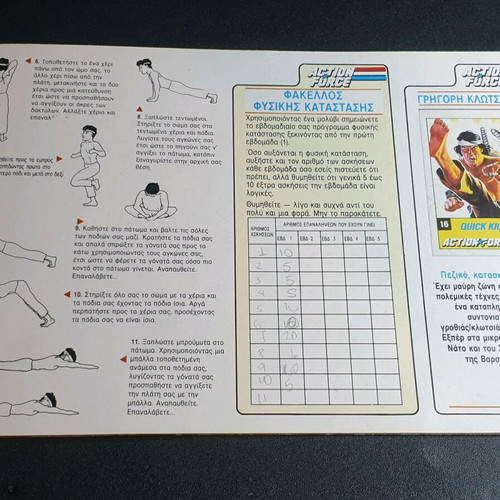 GI Joe Action Force Album 18 Stickers used