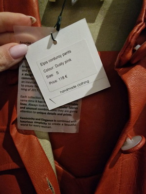 Ananke leather jacket new orange