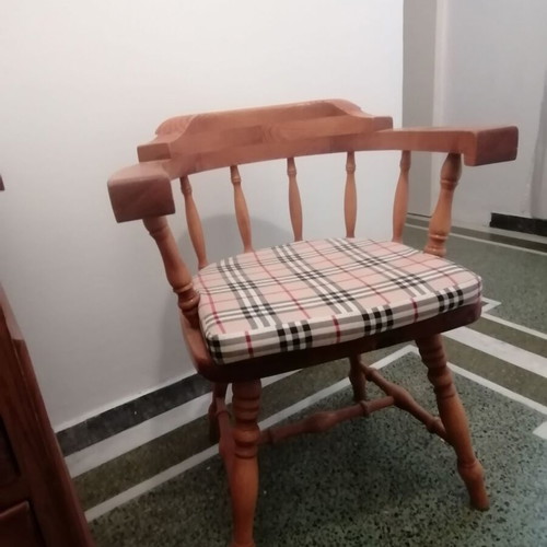 Solid Austrian Pine Desk used with two chairs