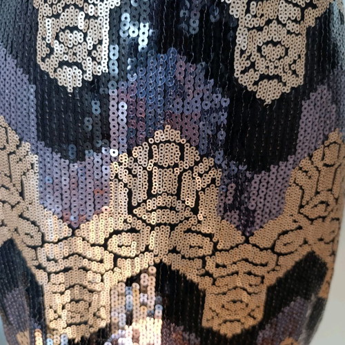 Miss Selfridge mini skirt with sequins, size M, like new, multicolor