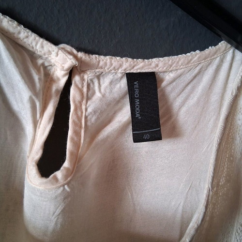 Vero Moda mini women's dress with lace like new, beige