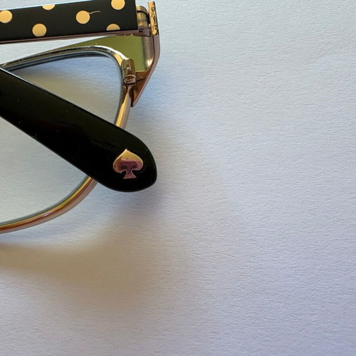 Kate Spade Leticia eyeglasses like new, black and gold