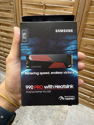 Samsung SSD Nvme Evo 990 Pro 2TB with heatsink sealed