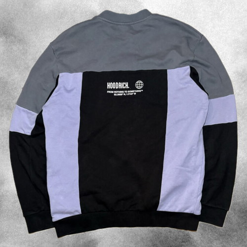 Hoodrich sweatshirt with color block design like new