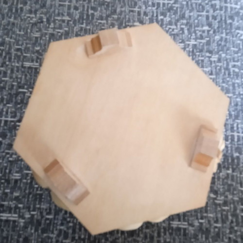 Jewelry box used from the 70s, wooden with mirror and velvet