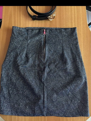 Skirt gray silver sparkling new, size S