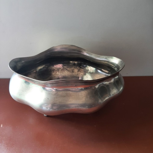 Pewter Antique Vessel with Angel Touchmark, Like New