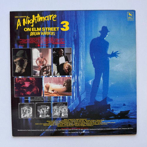 A Nightmare On Elm Street 3 Dream Warriors Soundtrack LP used