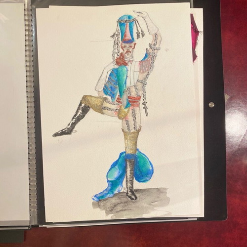 Theatrical costume design used from Alice in Wonderland