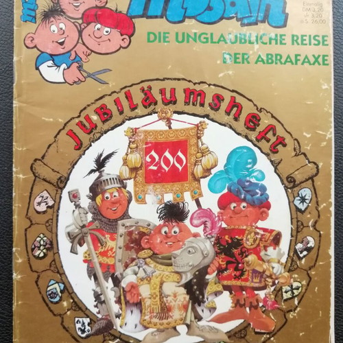 Mosaik T 200 August 1992 comic used, German