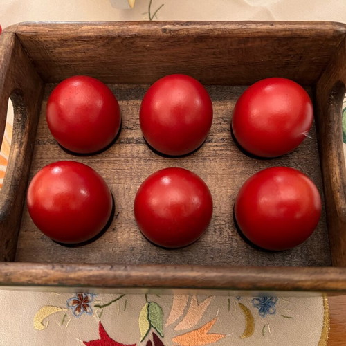 Vintage English Wooden Egg Holder Fresh Farm Eggs like new