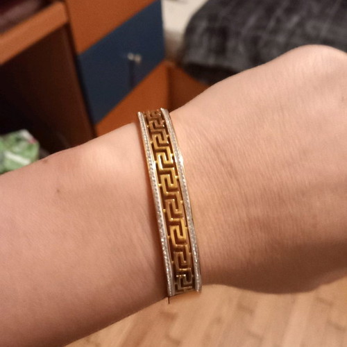 Versace bracelet handmade new, 18k gold plated