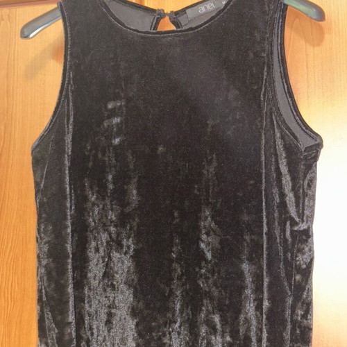 Velvet evening top like new, black, size M