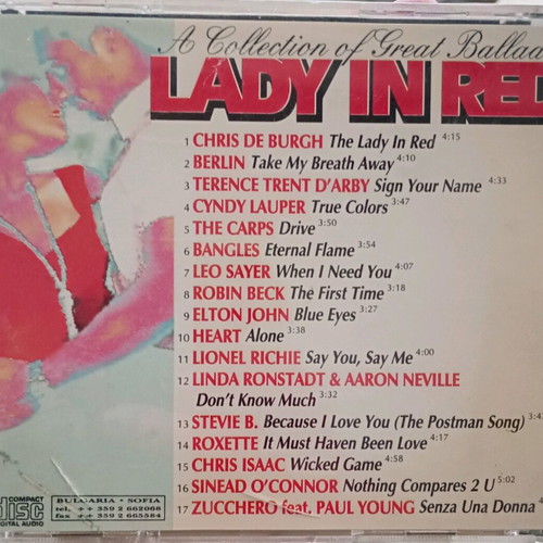 Lady in red CD used, authentic