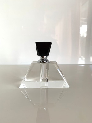 Glass perfume bottle used