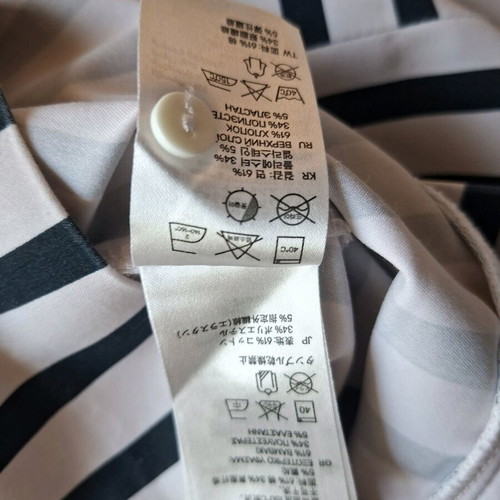 H&M dress like new, elastic mini, white and blue