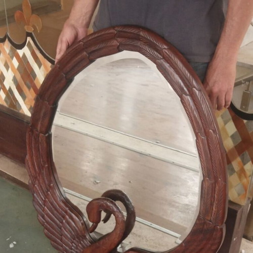 Luxury Ebony Mirror 1m x 0.75m like new