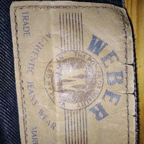 Vintage Weber Jeans Model 709 refurbished, black and gray