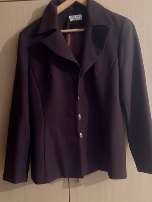 A-Style classic women's jacket, dark brown, size M
