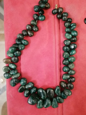 Necklace used made of real stones